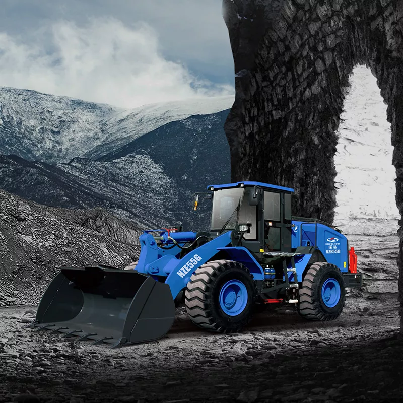 NZE55G Plateau type rated loading 5 ton 316kwh heavy duty mining charging electric wheel loader