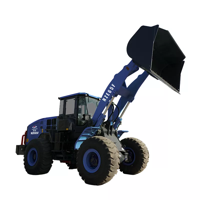 NZE65F rated loading 6.5 ton dual motor 350kwh (316kwh optional) heavy duty mining charging electric wheel loader